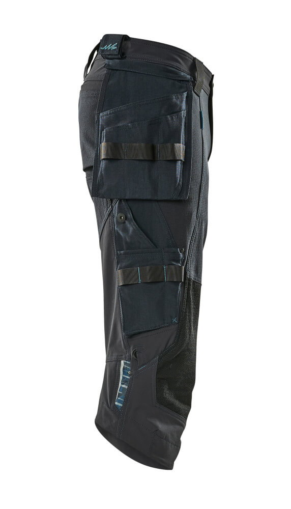 Dreiviertel-Hose mit Hängetaschen ADVANCED Schwarzblau C42