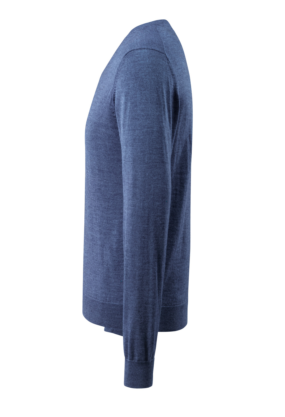 Strickpullover FRONTLINE Blau-meliert 3XL