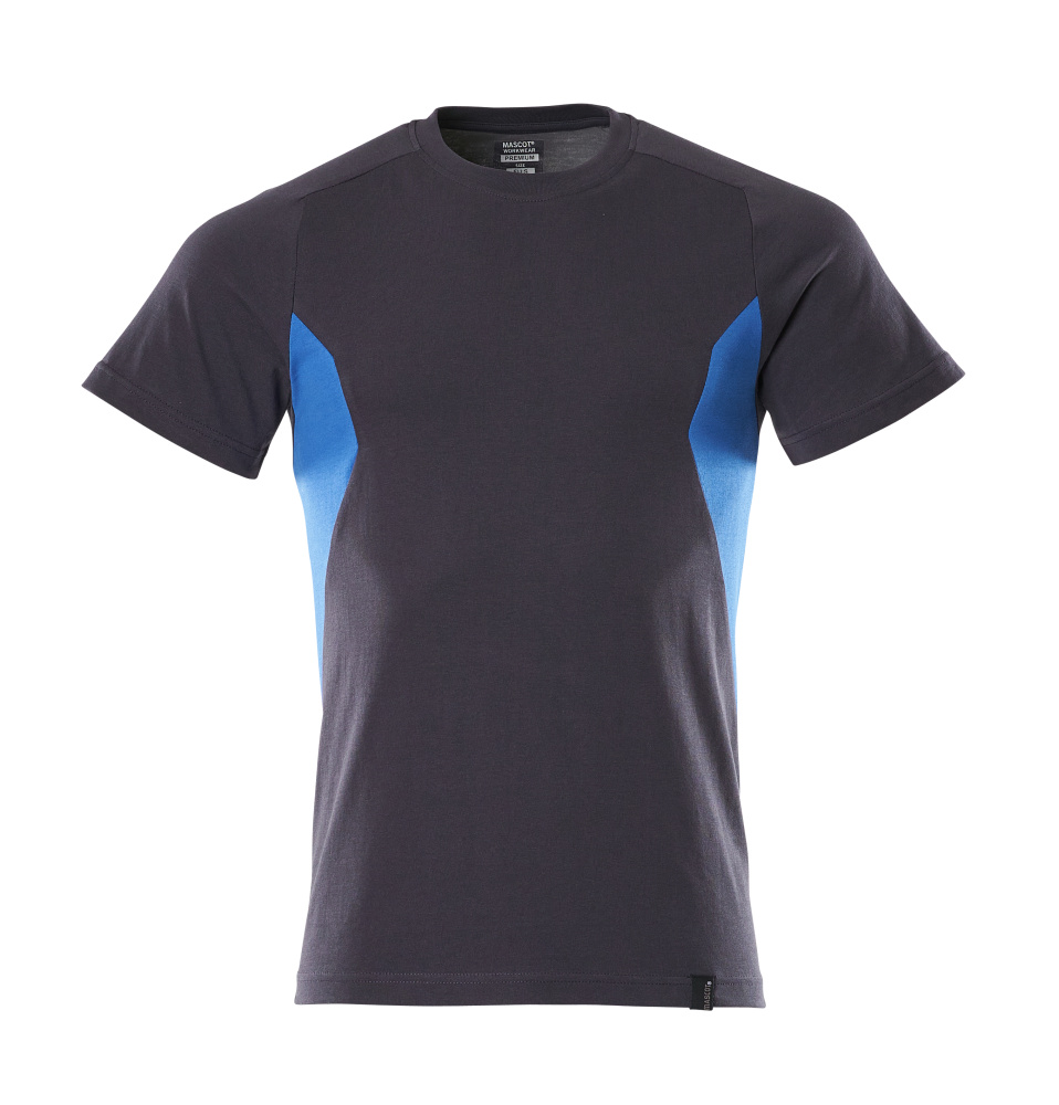 T-Shirt ACCELERATE Schwarzblau/Azurblau S  ONE