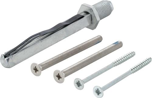 Bef-set.Sertos® K/G 50-55mm M5x65+4,0x60 4-KT.8x80mm HOPPE