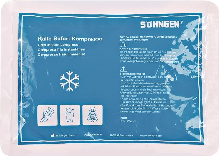 Kälte-Sofortkompressen ohne Vorkühlung SÖHNGEN