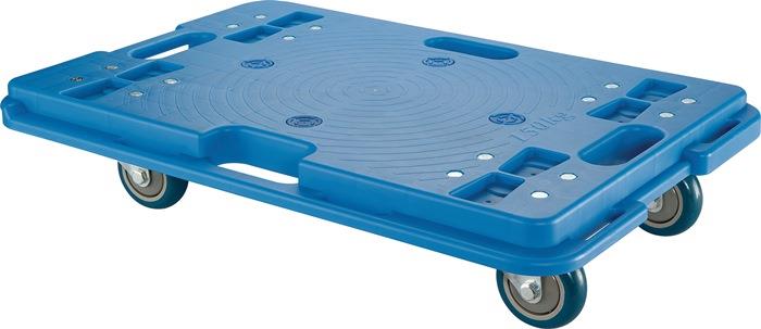 Transportroller Rad-Ø 75 mm 150 kg L600 mm B400 mm Polyurethanrollen BS ROLLEN