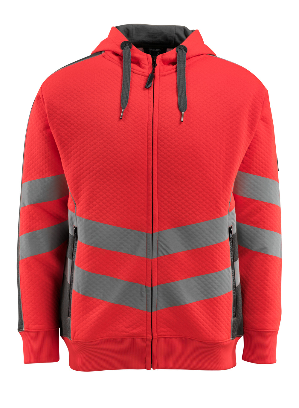 Kapuzenpullover mit Reißverschluss SAFE SUPREME Hi-vis Rot/Dunkelanthrazit 4XL