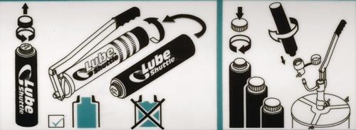 Lithiummehrzweckfett Lube-Shuttle MULTI basic 2M 400g hell Schraubkartusche MATO