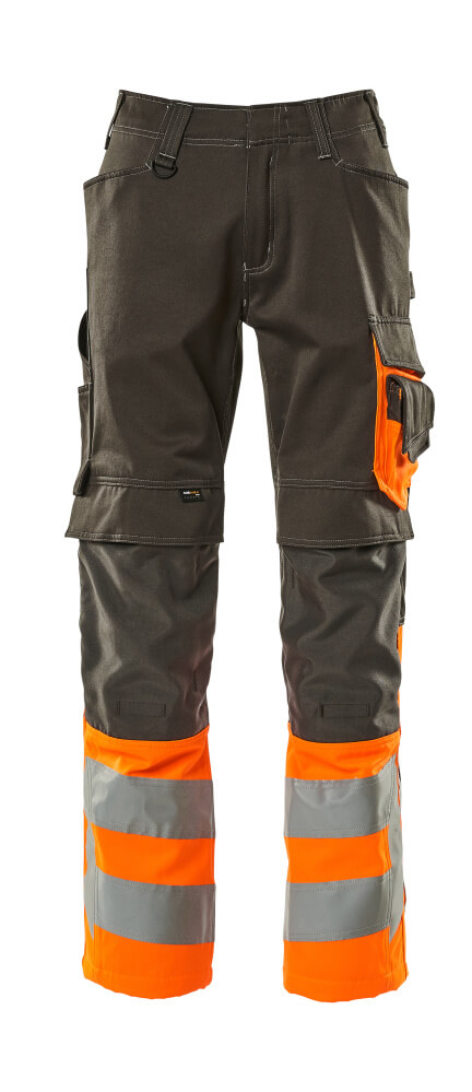 Hose mit Knietaschen SAFE SUPREME Dunkelanthrazit/Hi-vis Orange 82C48