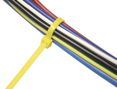 Kabelbinder L.280mm B.4,5mm PA 6.6 gelb 100St./Btl.SAPISELCO