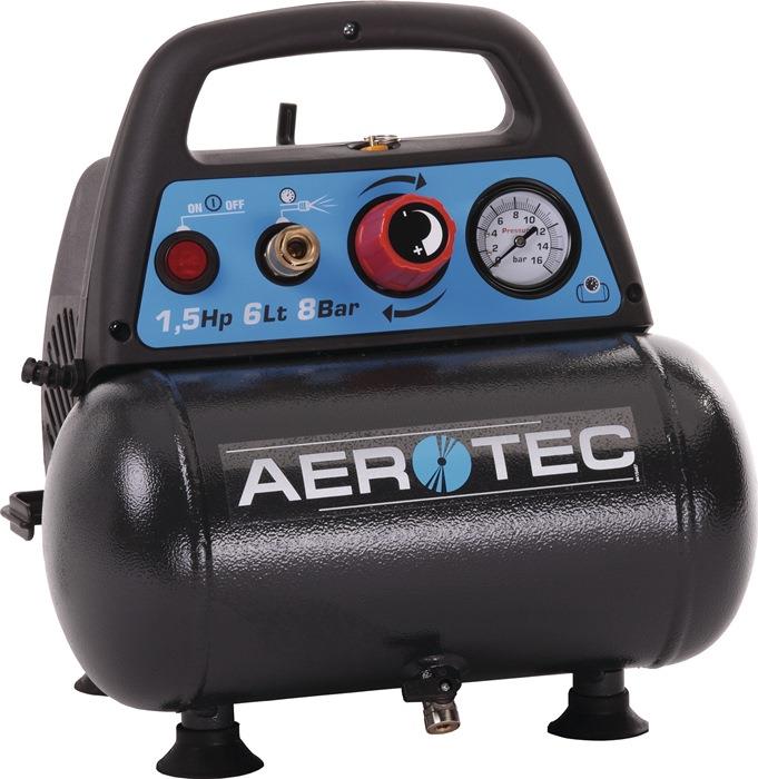 Kompressor Aerotec Airliner 6 200 l/min 8 bar 1,1 kW 230 V50 Hz 6 l AEROTEC