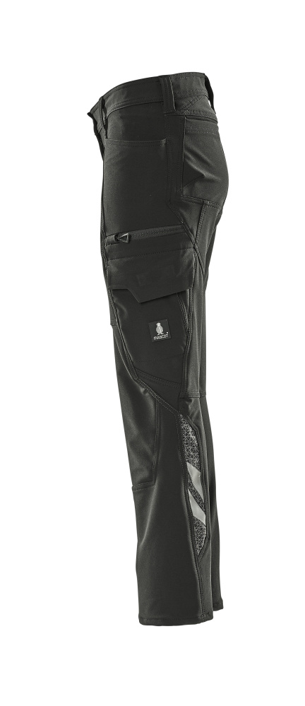 Damen-Passform PEARL Hose mit Schenkeltaschen ACCELERATE Schwarz 76C38