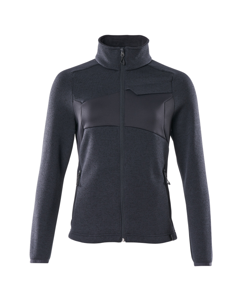 Damen-Passform Strickpullover mit Reißverschluss ACCELERATE Schwarzblau S