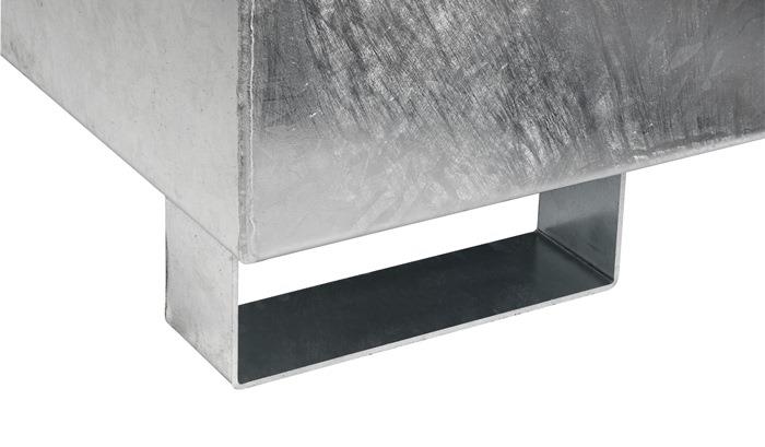 Auffangwanne 215 l L1200xB800xH360mm Stahlblech mit Gitterrost PROMAT silber 2 x 220 l