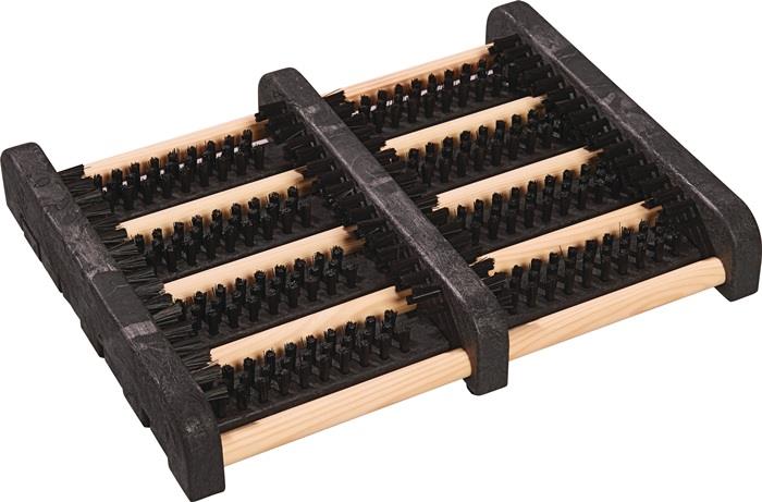 Fußmatte schwarz / natur 100% Polypropylen L270xB340xS55mm