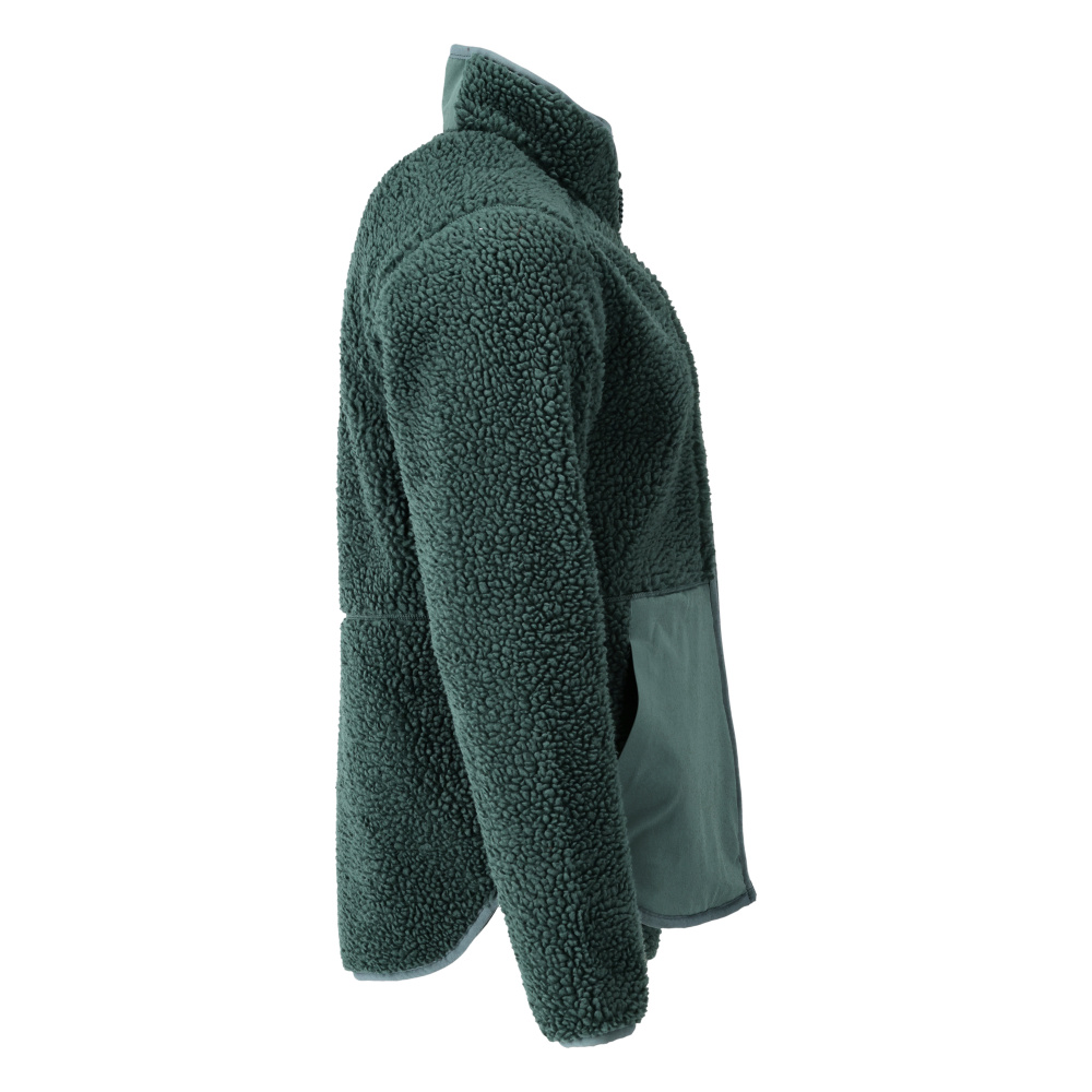 Faserpelz Jacke mit Reißverschluss CUSTOMIZED Waldgrün XL