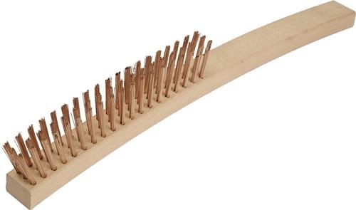 Drahtbürste L.350mm Zinnbronzedraht 0,3mm 3-reihig funkenfrei ENDRES TOOLS