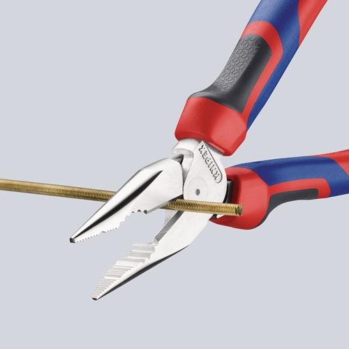 Spitzkombizange L.185mm pol.Comfort-Griff verchr.KNIPEX