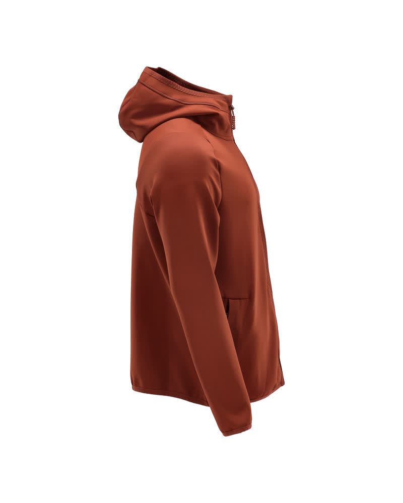 Fleecejacke mit Kapuze CUSTOMIZED Herbstrot S