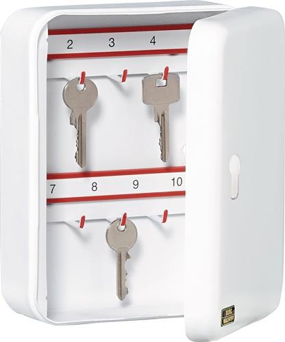 Schlüsselbox CS 15 V-PZ H205xB160xT75mm grau Stahlbl.Anz.Hak.15 BURG-WÄCHTER