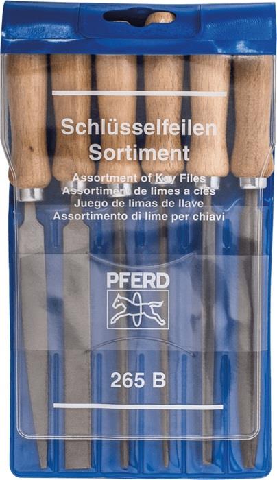 Schlüsselfeilensatz Länge 100 mm Hieb 2 Kunststofftasche PFERD TOOLS