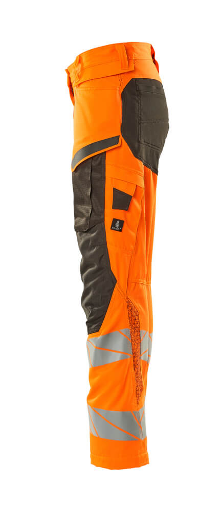 Damen-Passform DIAMOND Hose mit Knietaschen ACCELERATE SAFE Hi-vis Orange/Dunkelanthrazit 82C50
