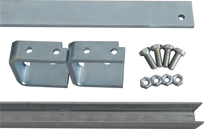 LaufschienenverlängerungsSet verzinkt 80840 für Laufschienen-Set 30x5 mm 30 mm 5 mm