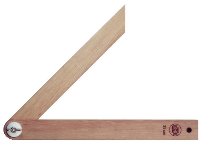 Schmiege Schienenlänge 350 mm Weißbuche mit Flügelmutter ECE