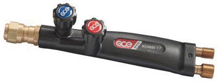 Griffstück M 21,5 x 20 Gg 17 mm Aluminium Monoblockventil