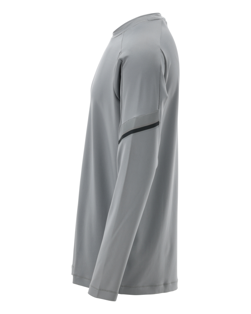Langarmshirt CUSTOMIZED Silbergrau 2XL