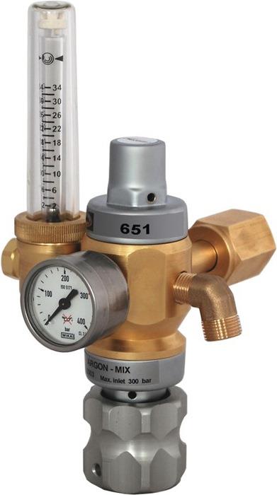 Hochleistungsdruckminderer 651-30FLAR ArgonCO₂ 200 bar W21,8 x 1/14 ″ RH HARRIS