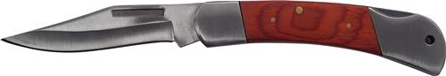 Industrietaschenmesser Gesamt-L.100mm Klingen-L.80mm Redwood-Griff