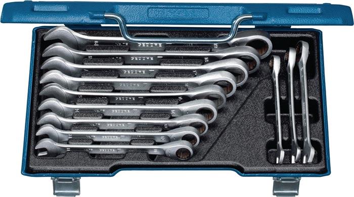 Maulringratschenschlüsselsatz 7 R-012 12-teilig Schlüsselweiten 8-19 mm gerade GEDORE