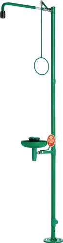 Notdusche ClassicLine m.Augendusche m.Auffangbecken Bodenmont.Anschl.3/4 IG Zoll