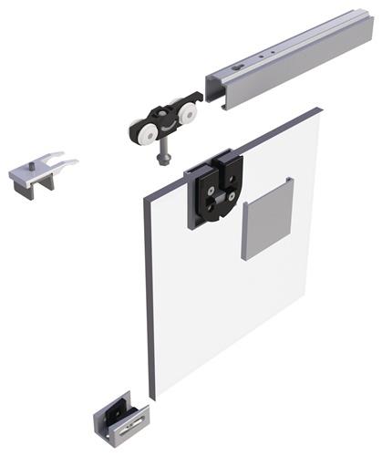 Schiebetürsystem MK-L 80 80kg VA-Eff.GLT ESG/VSG 8-10,76mm