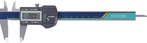 Messschieber DIN 862 IP67 150mm dig.m.Toleranzfunktion eck.TECWERK