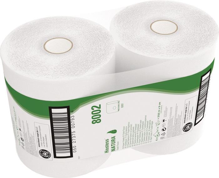 Toilettenpapier 1-lagig 525 m natur Krepp