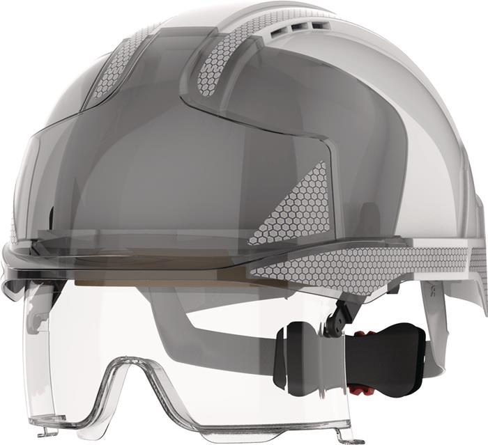 Industriehelm EVO® VISTAlens® weiß/smoke ABS EN 397, EN 50365 JSP