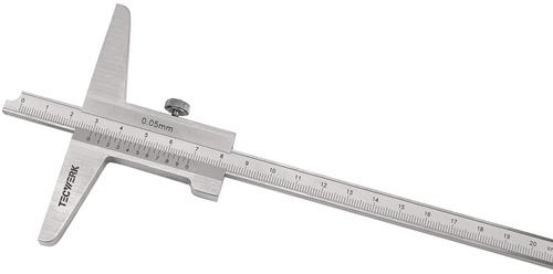 Tiefenmessschieber DIN 862 200mm ger.Schiene 10x4,5mm TECWERK