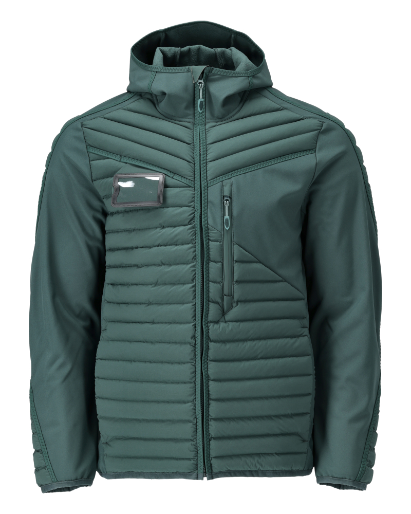 Thermojacke mit Kapuze CUSTOMIZED Waldgrün L