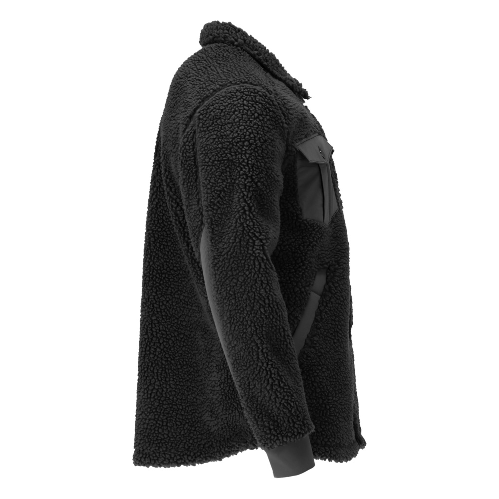 Faserpelz Hemd CUSTOMIZED Schwarz XL