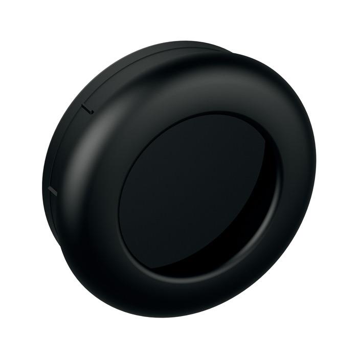 Schiebetürmuschel 90 tiefschwarz matt 90