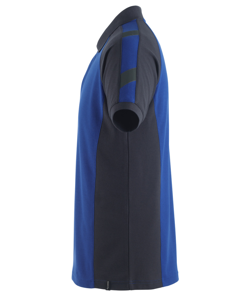 Polo-Shirt UNIQUE Kornblau/Schwarzblau L