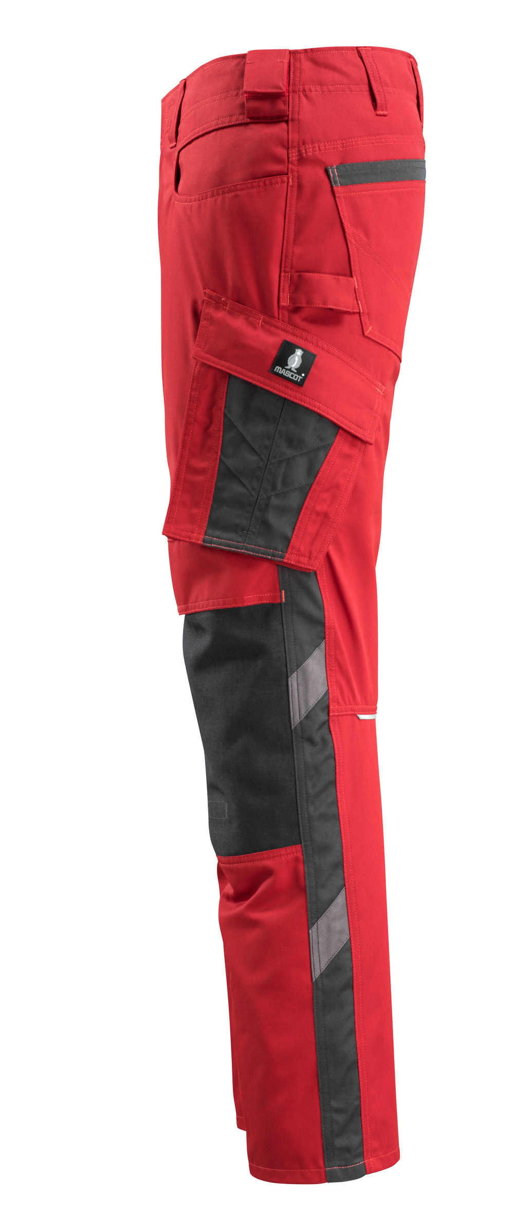 Hose mit Knietaschen UNIQUE Rot/Schwarz 82C48