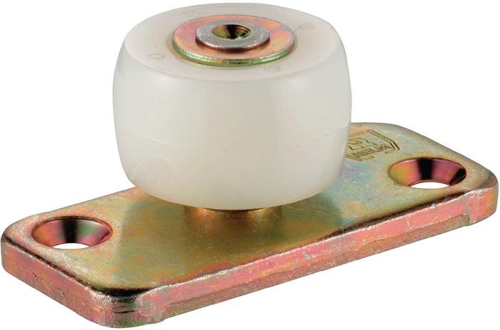 Führungsrolle 459 PL Stahl verzinkt, gelb Kunststoffrolle HELM