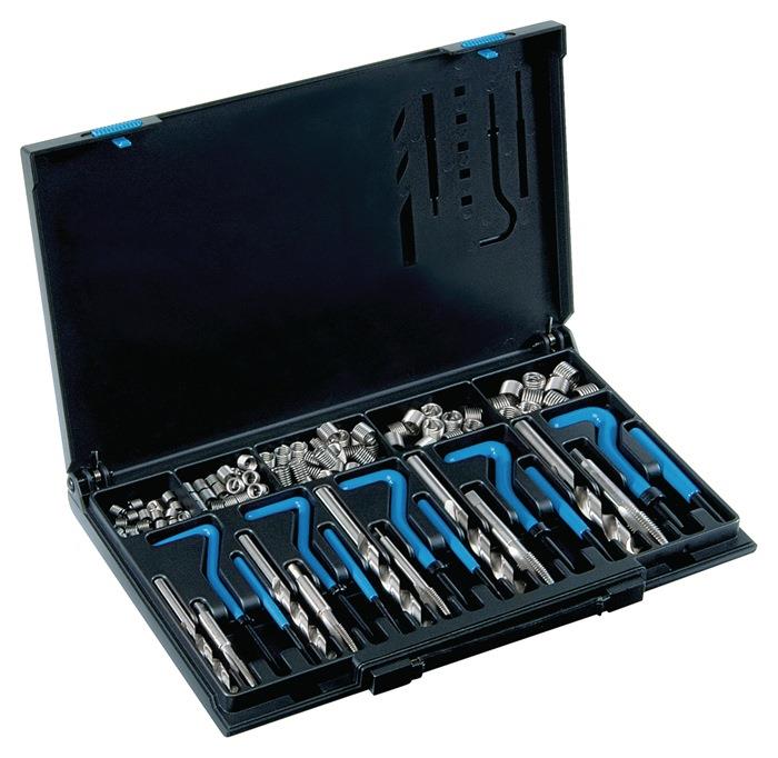 Gewindereparatursortiment DIN 8140 M5 M12 rostfreier Stahl 1,5xD 130-teilig 1,5xD