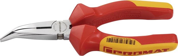 Flachrundzange 40° gewinkelt VDE MehrkomponentenHüllen 160 mm max. 2,5 mm max. 1,6 mm