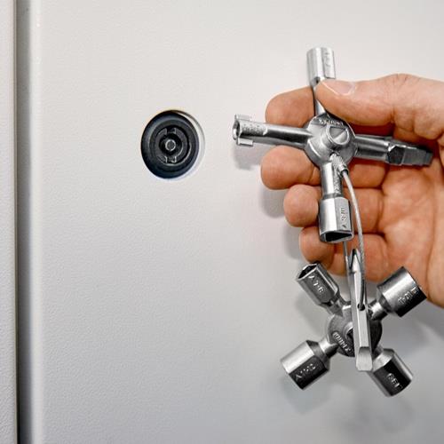 Schaltschrankschlüssel TwinKey® 6 Funktionen m.Magnet Verb.KNIPEX