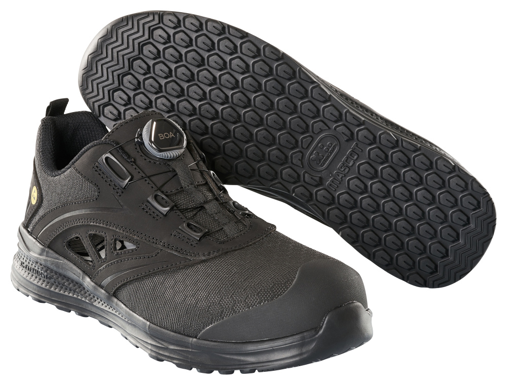 Sicherheitssandalen FOOTWEAR CARBON Schwarz/Schwarz 1036