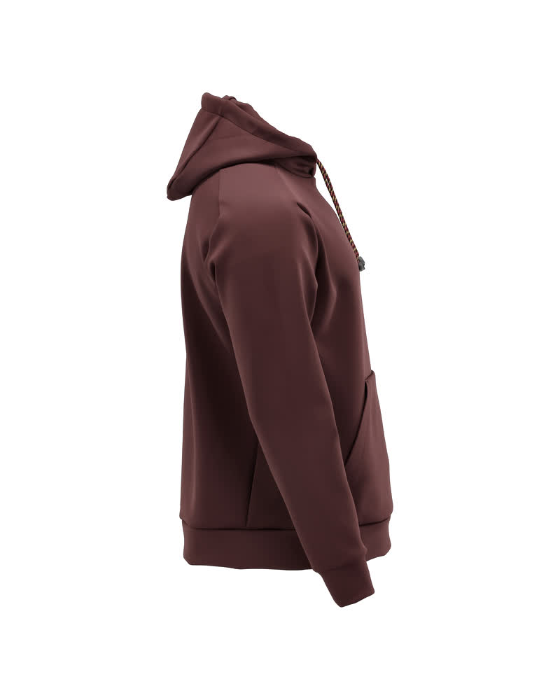Fleece Kapuzenpullover CUSTOMIZED Bordeaux 2XL