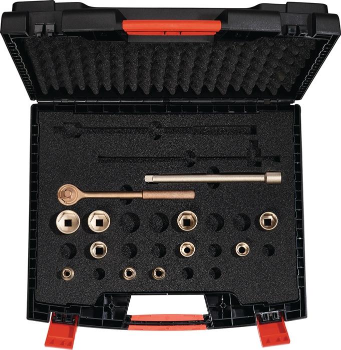 Steckschlüsselsatz 12-teilig SW 10/12/13/17/19/22/24/27/30/32 mm Antrieb 1/2 ″ 4-Kant ENDRES TOOLS