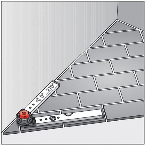 Winkelmessgerät WINKELSTAR Messber.0-270Grad Schenkel-L.150x100cm BMI