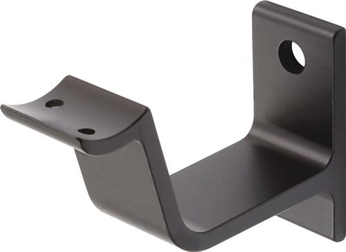Handlaufträger 3553 Alu.schwarz ku.-besch.gewölbte Auflage HERMETA