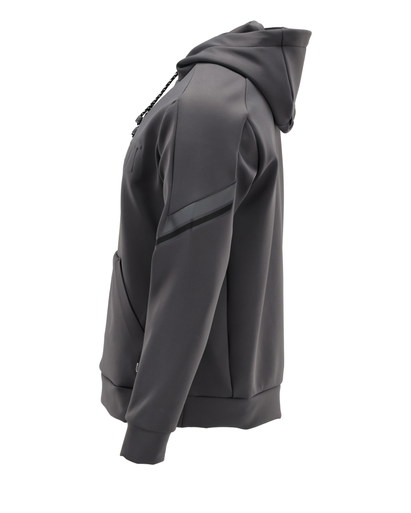 Fleece Kapuzenpullover CUSTOMIZED Anthrazitgrau XL